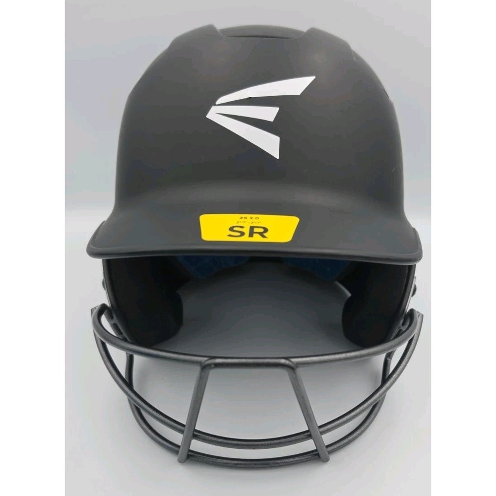 Easton Z5 2.0 Baseball Batting Helmet with Jaw Guard Senior Black 7 1/8-7.5